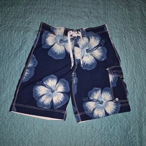 Abercrombie-fitch Men's Blue and Navy Swimsuit-one-piece